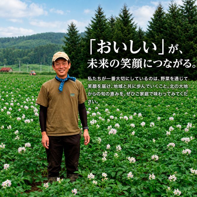 小笠原農園の有機野菜 4種詰合せ（とうや1kg・北海こがね1kg・玉ねぎ1kg・リーキ1kg）北海道 十勝 幕別《2026年秋出荷先行予約》【 野菜 芋 じゃがいも とうや 北海こがね 玉ねぎ たまねぎ セット 】