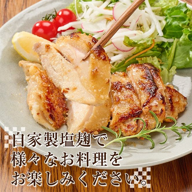 麹の杜 自家製塩麹(計900g・300g×3P) 国産 発酵食品 酵素 塩 こうじ 麹 調味料 冷凍 大分県 佐伯市【AN110】【ぶんご銘醸 (株)】