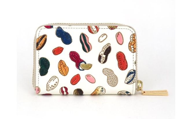 【文庫屋大関】ファスナー 小銭入れ ピーナッツ【皮革工芸品】 財布 牛革 コンパクト 東京