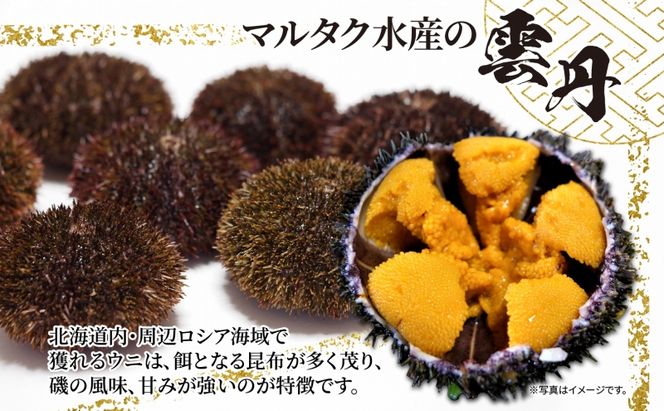 3ヵ月 定期便 うに ロシア産 バフンウニ 塩水パック 100g×1 【マルタク水産】[ 雲丹 ウニ 新鮮 海産物 冷蔵 濃厚 甘い ] 