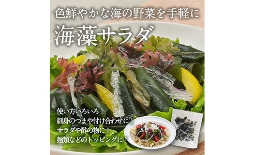 海藻サラダ (合計4袋・1袋3P入)海藻 寒天 ヘルシー ダイエット カロリーオフ サラダ 酢の物 スープ 常温 大分県 佐伯市【CW39】【山忠】