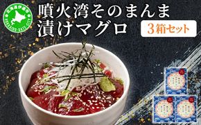 噴火湾そのまんま 漬けマグロ(わさび・醤油・海苔付き)3箱 旬菜一鮮 だて大和屋 厳選 魚介 海鮮 刺身 刺し身 小分け 新鮮 魚介類 魚貝類 加工食品 贈答 ギフト 贈り物 ご褒美