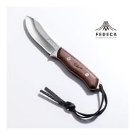 【FEDECA】 ブッシュクラフトナイフ プレーンブラウン 001074