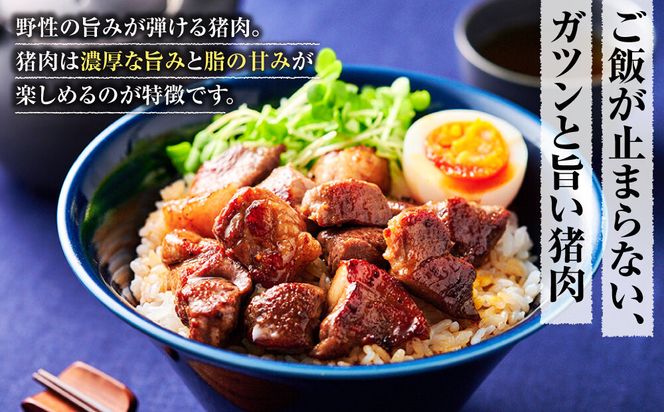 【焼くだけお手軽！】 猪肉 味付きサイコロステーキ 800g 【猪肉 ジビエ 焼肉用 炒め物 カレー ステーキ用 BBQ 人気 おすすめ 神奈川県 小田原市】 142069_HV006