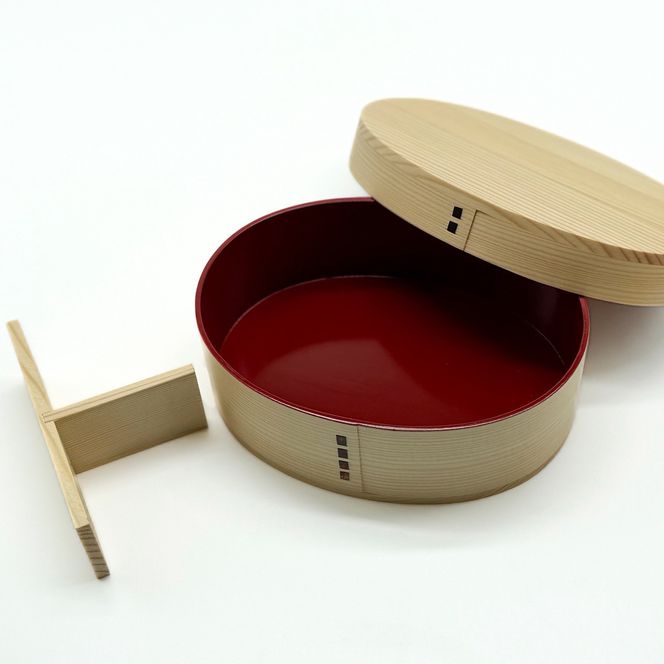 日々 hibi 曲げわっぱ 弁当箱 内朱［YS160］ 303446_CR185VC02