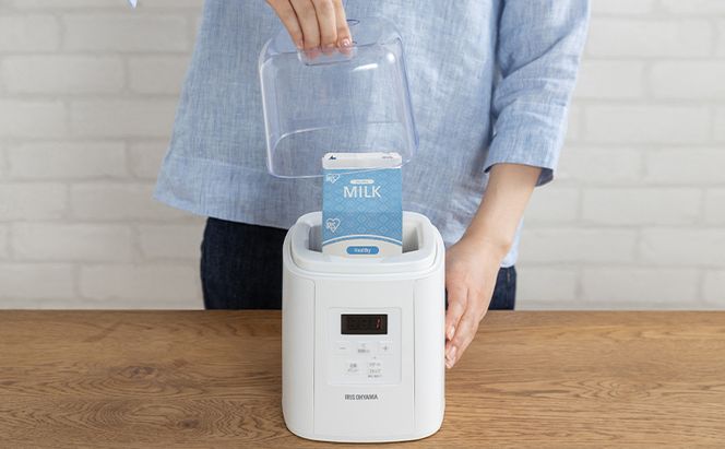 ヨーグルトメーカー IYM-016-W ホワイト ヨーグルト 手作り 自家製 牛乳パック 簡単 調理 牛乳 豆乳 甘酒 塩こうじ サラダチキン 自動メニュー レシピブック付き アイリスオーヤマ キッチン家電 家電 