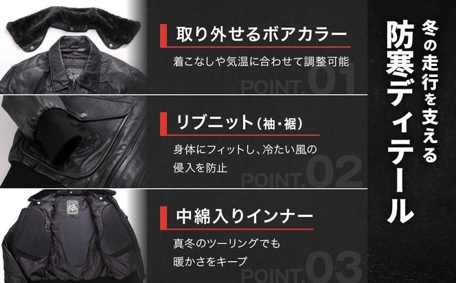 【デグナー】ヴィンテージフライトレザージャケット[16WJ-10C] XLサイズ｜京都 バイクギア 人気ブランド ジャケット バイク［ 大人のための本革ライダース プロテクター デザイン性 着心地 実用性 日常使い ツーリング ライダー バイカー アウトドア おしゃれ かっこいい 人気 おすすめ 送料無料 ふるさと納税 ］ 261009_A-JR195VC03