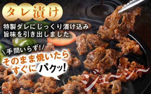 牛カルビ タレ漬け1.5kg≪みやこんじょ特急便≫_AA-3316-Q_(都城市) 牛肉 味付き牛カルビ 希少部位 300gパック 真空 小分け 1500g 焼肉 バーベキュー