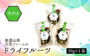 美濃山県元気ファームのドライフルーツかじゅえりー　キウイ  [No.1104]