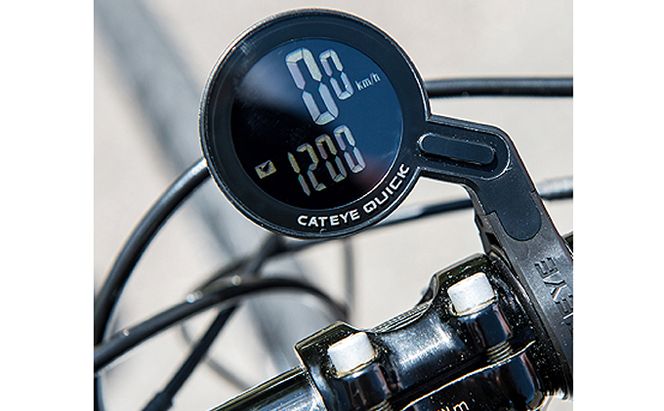 自転車用 ワイヤレス サイクロ コンピュータ ［ QUICK ］ キャットアイ 自転車 日用品 サイクルコンピューター 速度 走行距離 ロードバイク サイコン 薄型 オートスタート 