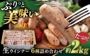 【年内発送】生 ウインナー 90 本 約2kg ( 6種×15本 ) 糸島市 / 志摩スモークハウス / 生ウィンナー 詰め合わせ[AOA046]