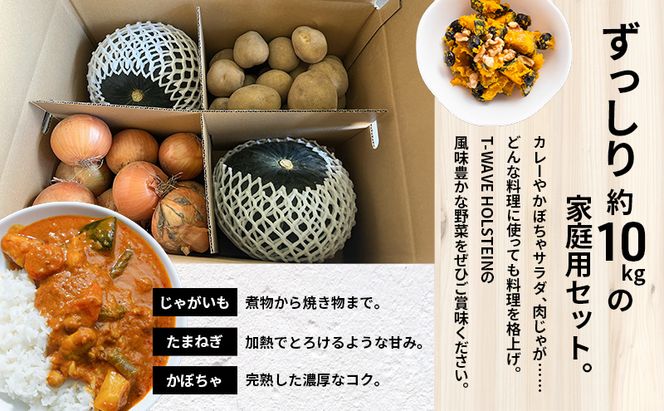 【2026年発送先行予約】十勝幕別町産 かぼちゃ2個・玉ねぎ4kg・じゃがいも2kg 計約10kg［山田敏明牧場］ 野菜 たまねぎ セット 詰合せ 旬の野菜 産地直送 北海道産 