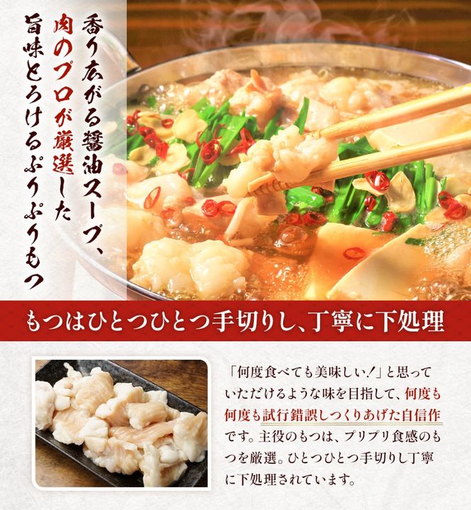 もつ鍋 博多醤油もつ鍋 10人前 セット [MEAT PLUS 福岡県 宇美町 um40azp010014] モツ鍋 もつなべ 福岡 博多 鍋