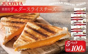 010B1639 【ムラカワチーズ】JUCOVIA 業務用チェダースライスチーズ 100枚【小分け 20枚×5P 普段使い 高評価 ちーず】