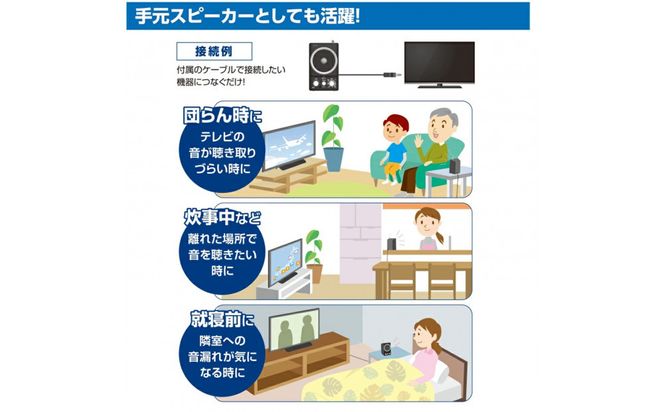 ＡＭ／ＦＭスピーカーラジオ　ER-SP39F 272183_AZ19
