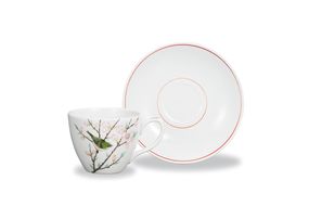 カップ＆ソーサー　春　中村陶志人作