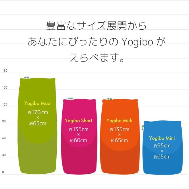 Yogibo Midi Premium（ヨギボー ミディ プレミアム）＜ブラック＞-[G773-3]