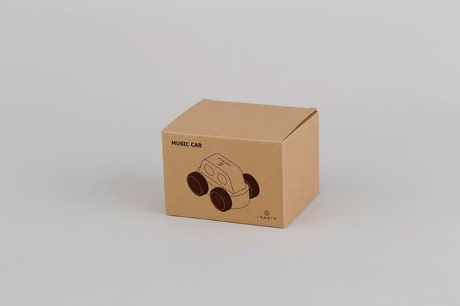 IKONIH オルゴールカー ｜ おもちゃ 子供 こども オモチャ 玩具 プレゼント お祝い 木 出産祝い 安全 オーガニックトイ ファーストトイ オルゴール 車 くるま アイコニー