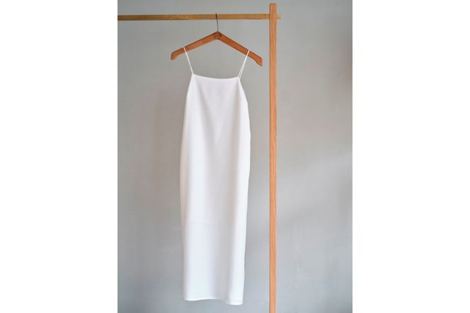 シルクサテンキャミドレス（白） ふるさと納税 キャミドレス ドレス シルク 高品質 丹後ちりめん インナー ファッション　TH00010