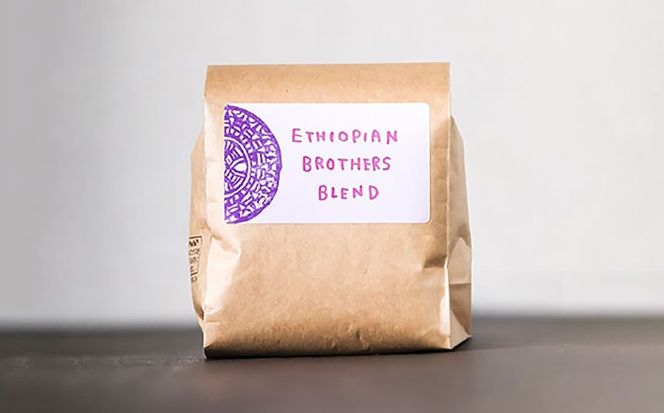 【全3回定期便】【粉に挽く】豆ポレポレオリジナルブレンド エチオピアンブラザーズブレンド 150g コーヒー豆 珈琲豆 ブレンド ギフト 沖縄市 / 豆ポレポレ[BCAW022]