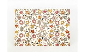 【文庫屋大関】パーソナルホルダー　金唐小花【皮革工芸品】 民芸品 雑貨 日用品 ファイル 多用途 牛革 