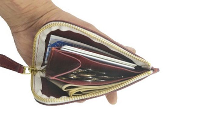 革工房Manly L型ショートウォレット ブラウン ファッション ファッション小物 財布 