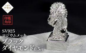 印鑑 龍モチーフ 角印 SV925 〔工芸品〕stamp-002　BR-62