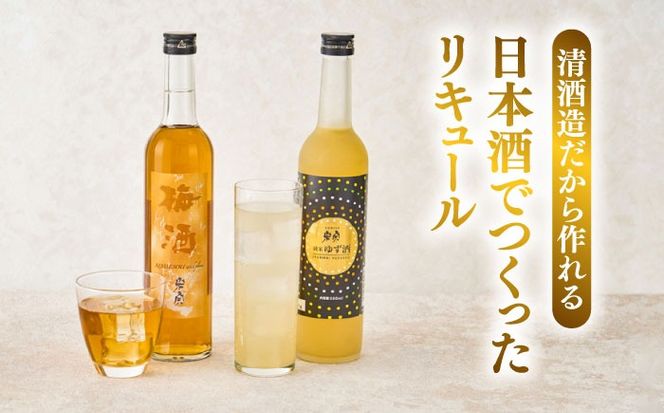 【12回定期便】 米宗 純米ゆず酒と梅酒の日本酒リキュールセット 梅酒 ゆず酒 和リキュール 愛西市 / 青木酒造 [AEAC011]