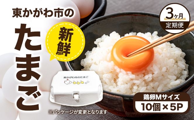 東かがわ市のたまご「鶏卵Mサイズ（10個×5P）」割れ保障1p含む 3ヵ月定期便 たまご 卵 鶏卵 3回 定期便