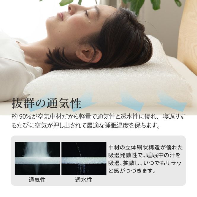 【甲州羽毛ふとん】洗えるダウンエアーピロー  枕 まくら 高反発 睡眠 快適 洗える エアーピロー  山梨 富士吉田