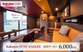 Rakuten STAY × EAGLES 宿泊クーポン(6,000円)【仙台市 宿泊 チケット】 041009_FN002