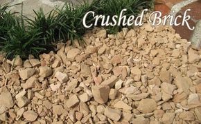 【大容量】200kg（20kg×10袋） レンガの砂利 クラッシュブリック サーモンベージュ H032-075