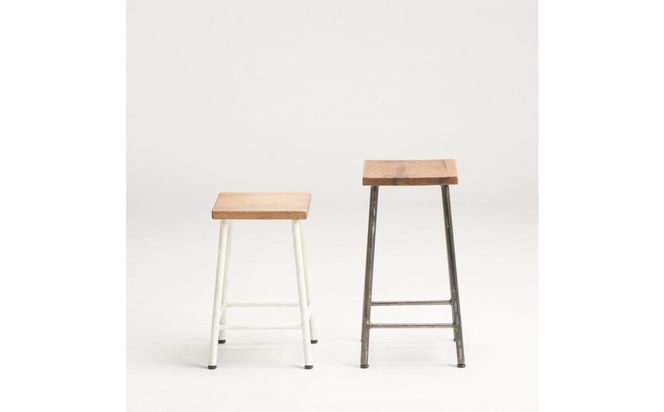 マキヅ家具 槙塚鉄工所 Schoolstool Low 372013_GL063