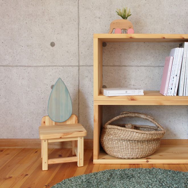 こども椅子　しずく（color：ソーダー）
※着日指定不可