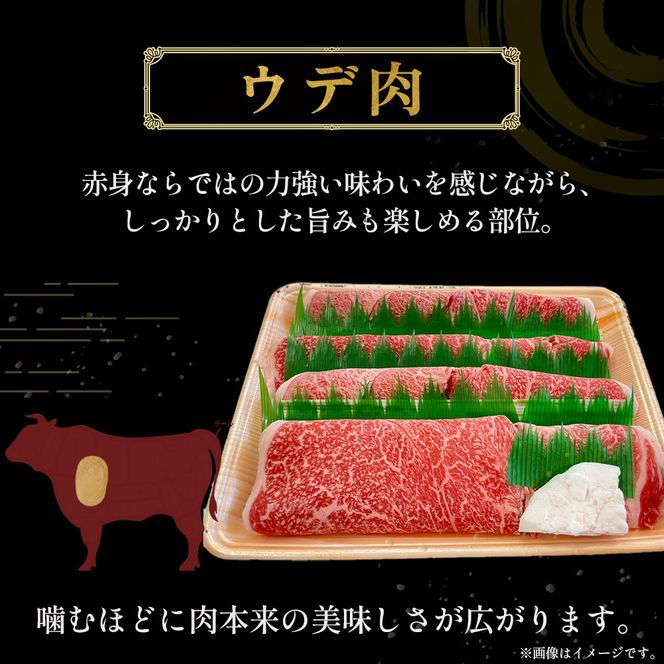 宮崎牛すき焼き・しゃぶしゃぶ用スライス 500g（肩ロース・ウデ）(ヒラサタセイニク)