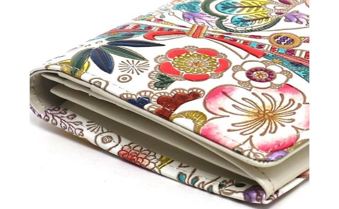 【文庫屋大関】束入れ 華熨斗【皮革工芸品】 財布 お札 お札入れ 長財布 カード 小銭 牛革 手作り 日本製 墨田区 東京都