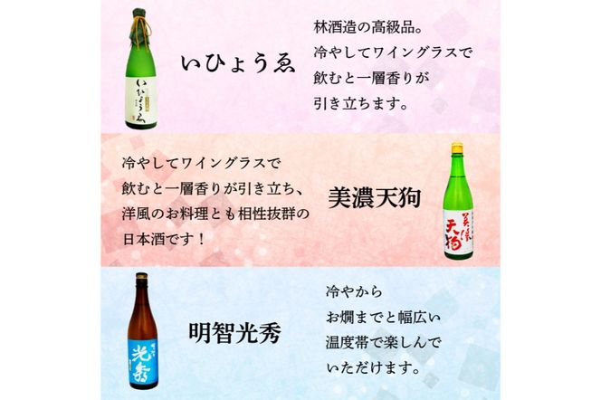 9-1　厚切り！飛騨牛サーロインステーキ300g×3枚　+　厳選日本酒720ml×6本【0026-070】