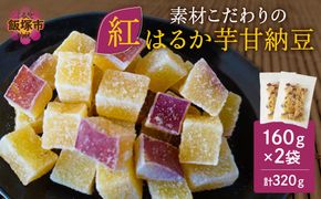 【Z3-034】＼ポスト投函／素材こだわりの紅はるか芋甘納豆（160g×2袋） ゆうパケットでお届け！