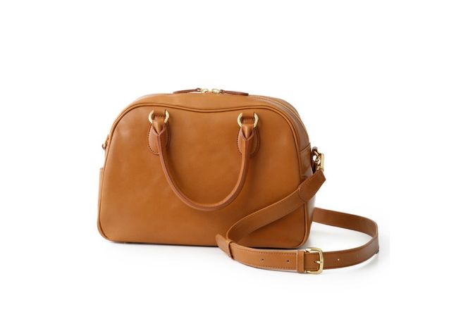 SOMES ER-56 2WAY ミニボストン M (ブラウン) [ソメスサドル 北海道 砂川市 12260859] バッグ ボストンバッグ ショルダーバッグ レザー 本革 牛革 皮 鞄 かばん