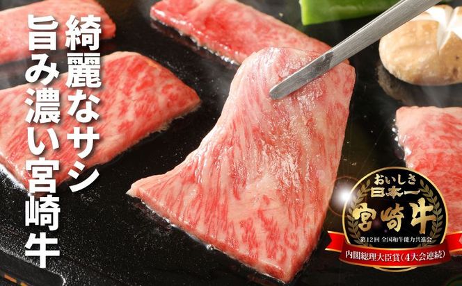 宮崎牛 肩ロース焼肉600ｇ  K18_0037_5
