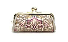 【文庫屋大関】印鑑ケース アンティークレース〈ピオニー〉【皮革工芸品】 革製品 工芸品 民芸品 牛革 小物入れ お祝い ギフト プレゼント 墨田区 東京都