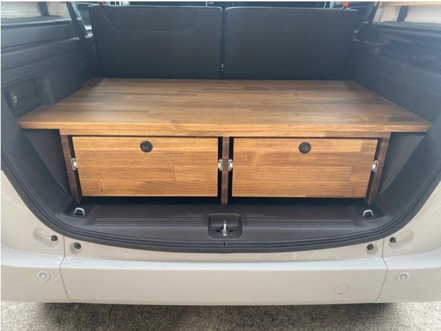 ホンダ Honda N-VAN 専用設計 荷室収納 ラゲッジスペース 活用 引き出し付きで収納力アップ！ トランク