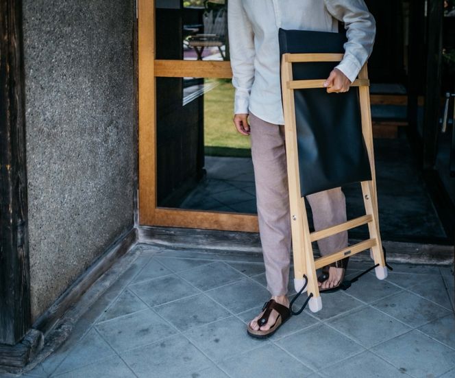 pioneer plants / Chair | 伊那市 信州 長野 ふるさと納税 木製品 木 椅子 いす イス チェア 無垢 ゆったり クリ【230-04】