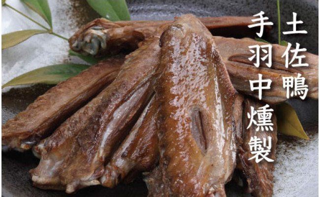 【CF-R7hbk】TNF002　土佐鴨手羽中燻製 10パック ＜高知県 芸西村 鴨 手羽中 燻製 安心 安全 おつまみ ＞