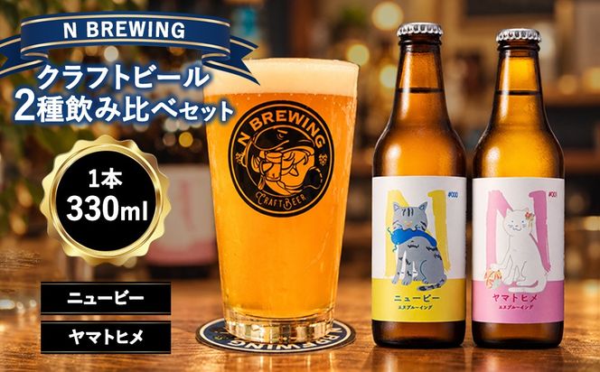 クラフトビール 2本セット（ニュービー・ヤマトヒメ）| クラフトビール ビール 地ビール 酒 お酒 飲み比べ ギフト プレゼント 贈り物 家庭用 自宅用 送料無料 人気 岐阜 瑞穂市 みずほビアワークス