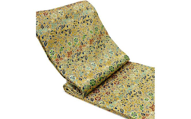 【高島屋選定品】＜龍村美術織物＞仕立て名古屋帯 早雲寺文台裂（金） 261009_A-ADK009