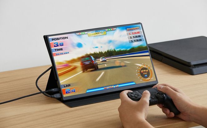 ポータブルモニター 15.6inch DP-EF164S-B ブラック アイリスオーヤマ モバイルモニター pcモニター 15.6インチ ゲーミングモニター USB-C minihdmi カバー付き 軽量 薄型 ノングレア