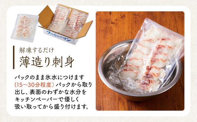 活〆 真鯛 薄造り 刺身 100g × 5パック 304018_C013