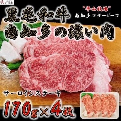 ＜数量限定＞牛肉 サーロインステーキ 170g×4枚 南知多マザービーフ 国産牛 