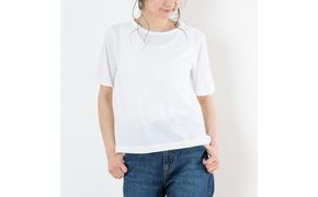 レディースカットソー 半袖 オフホワイト L 312011_CS002VC05